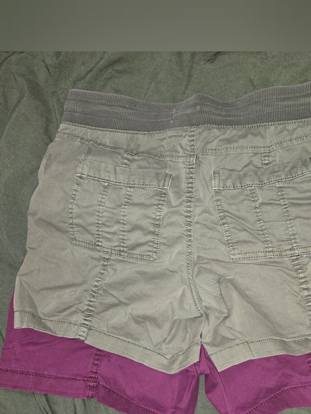 Women’s Cargo Shorts Bundle — Olive and Magenta